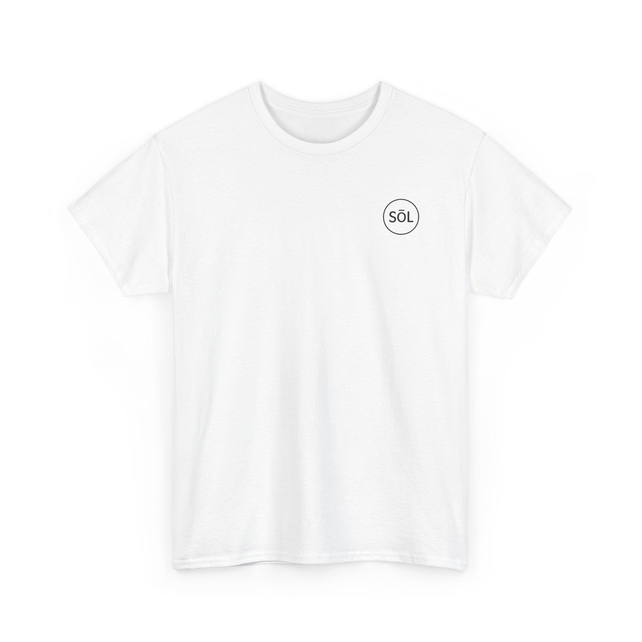 Sōl™ Clothing Unisex Heavy Cotton Minimal Tee - Casual Comfort Wear, Everyday Tee, Gift for Him/Her, Summer Basic, Stylish Layering Piece
