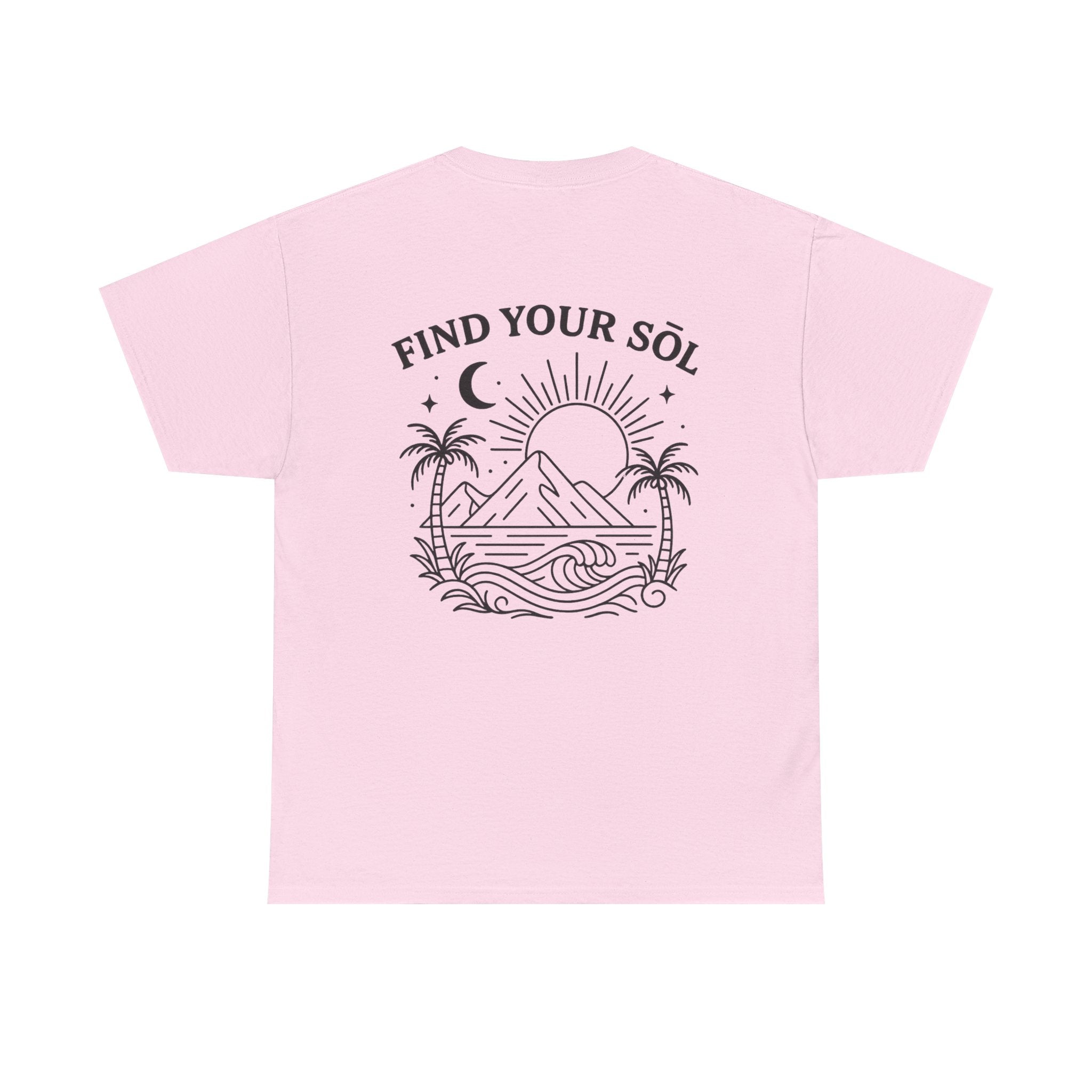 Sōl™ Clothing - Find Your SŌL Unisex Heavy Cotton Tee - Relaxed Fit, Comfortable Outfit, Gift for Friends, Summer Fashion, Inspirational Wear