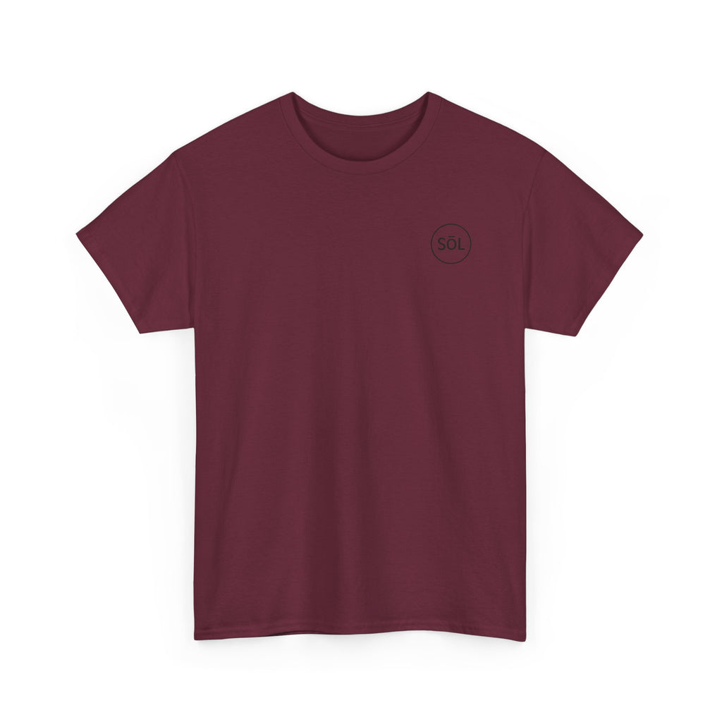 Sōl™ Clothing Unisex Heavy Cotton Minimal Tee - Casual Comfort Wear, Everyday Tee, Gift for Him/Her, Summer Basic, Stylish Layering Piece