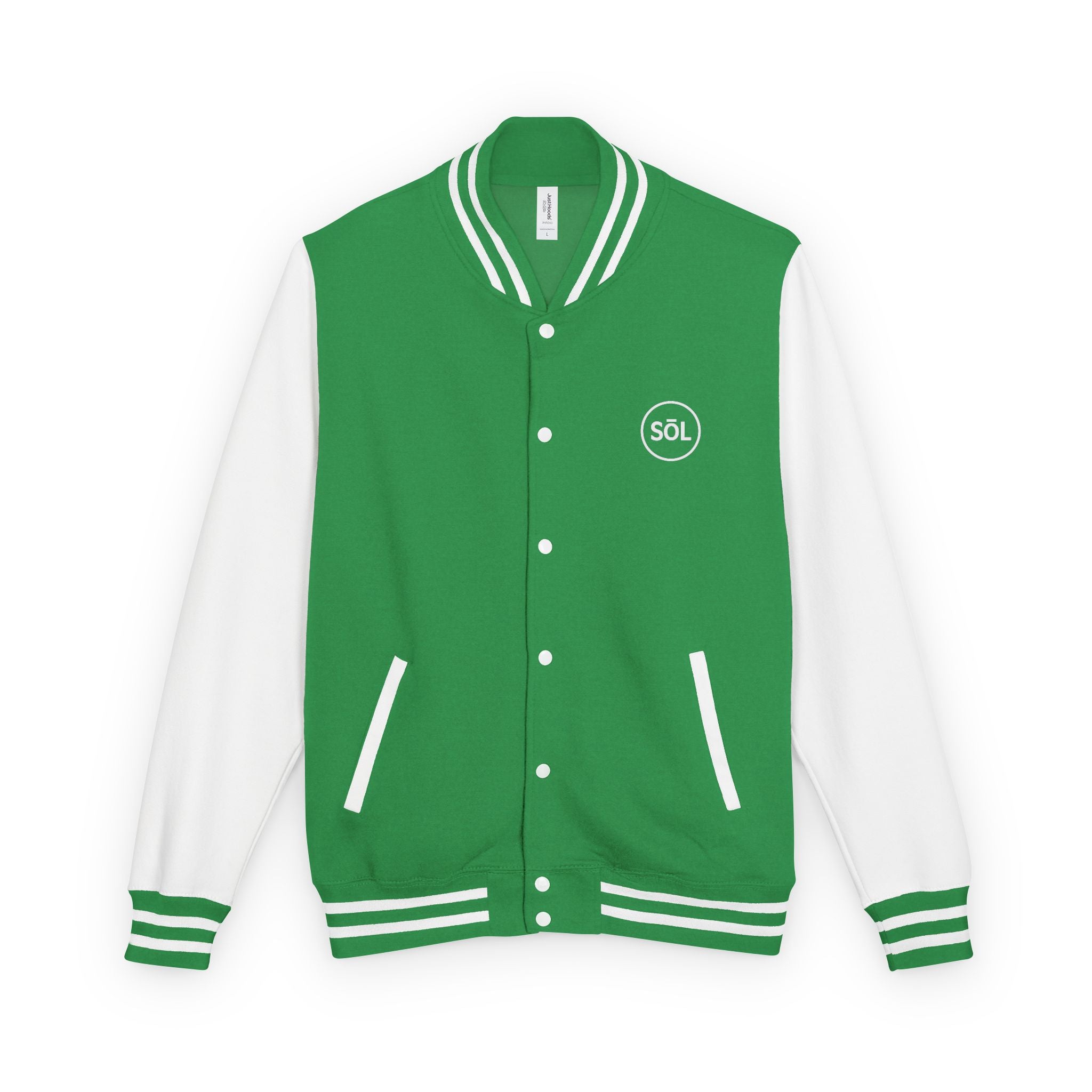 Sōl™ Clothing - Unisex Heavyweight Letterman Jacket - Find Your Sól, Personalized Gift, College Apparel, Retro Style, Casual Outerwear
