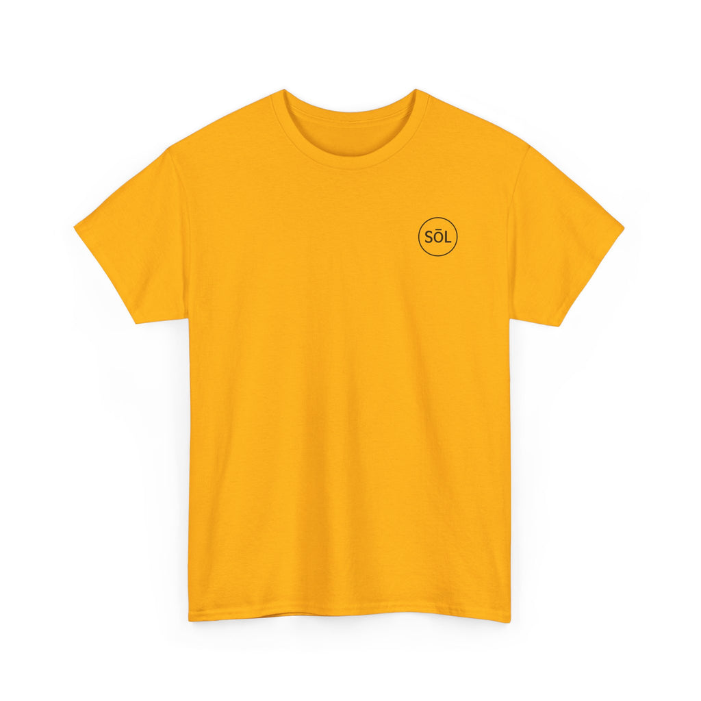 Sōl™ Clothing Unisex Heavy Cotton Minimal Tee - Casual Comfort Wear, Everyday Tee, Gift for Him/Her, Summer Basic, Stylish Layering Piece
