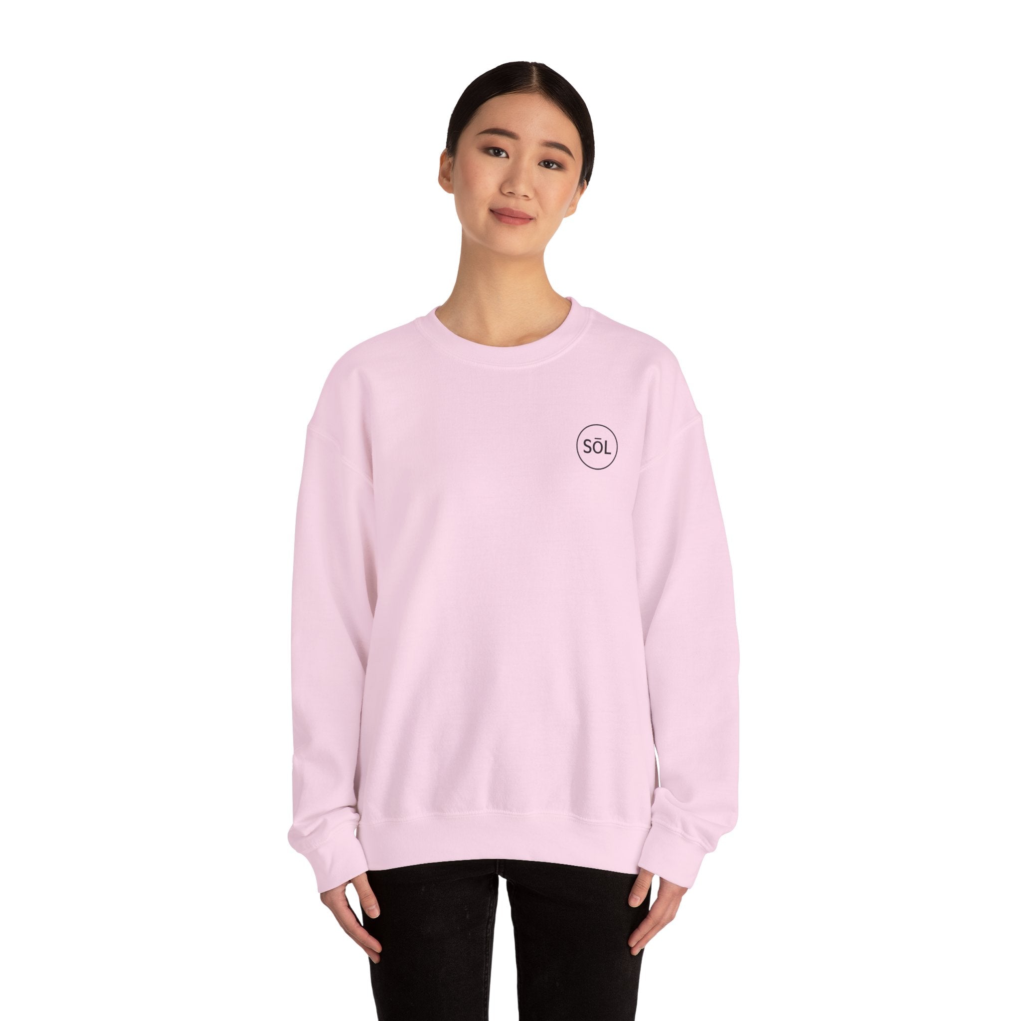 Sōl™ Clothing - Minimalist Crewneck Sweatshirt, Cozy Unisex Sweatshirt, Gift for Her, Casual Wear, Layering Essential, Comfortable Outfit