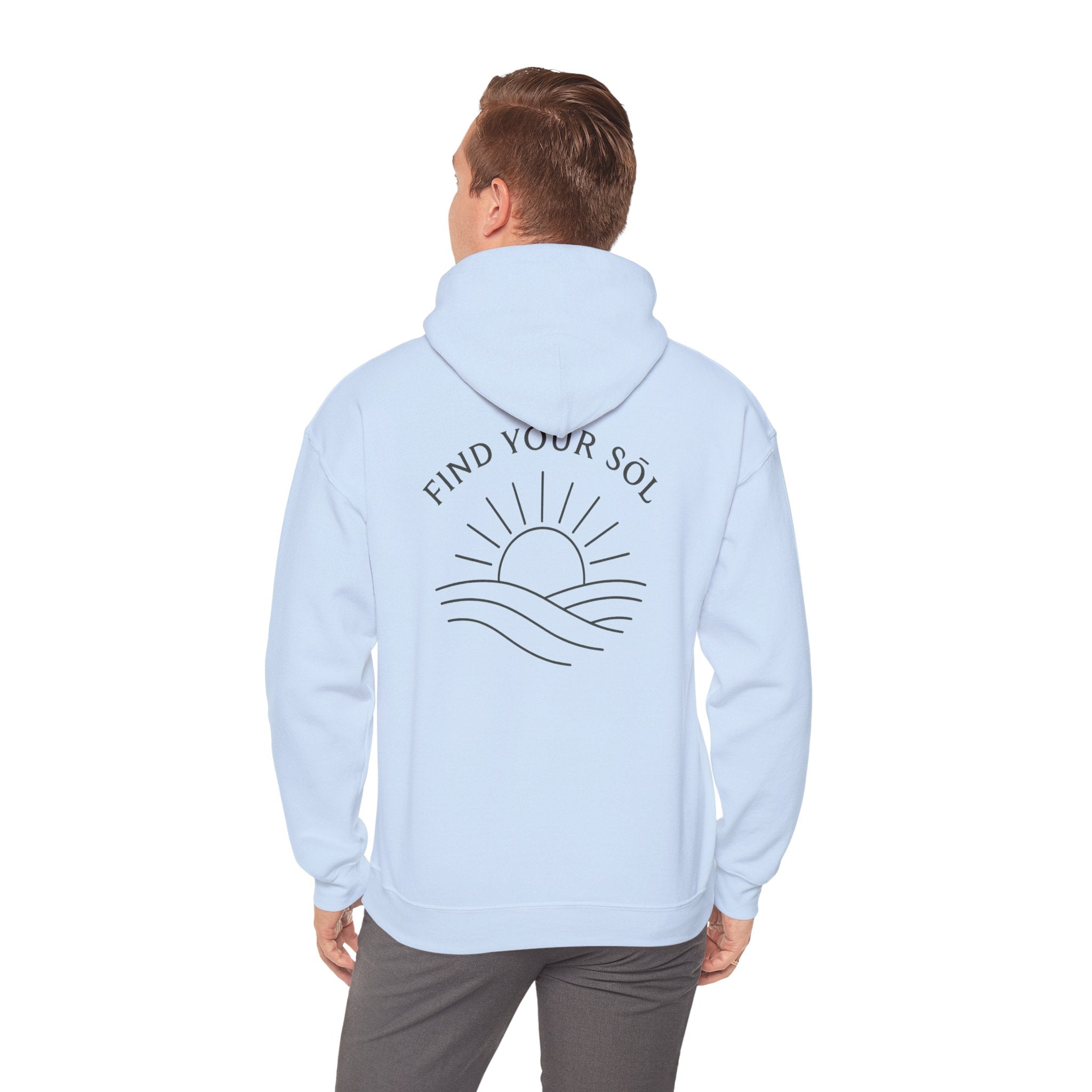 Sōl™ Clothing - Find Your Sōl Sweatshirt - Cozy Unisex Hoodie, Perfect Gift for Nature Lovers, Meditation Apparel, Casual Style