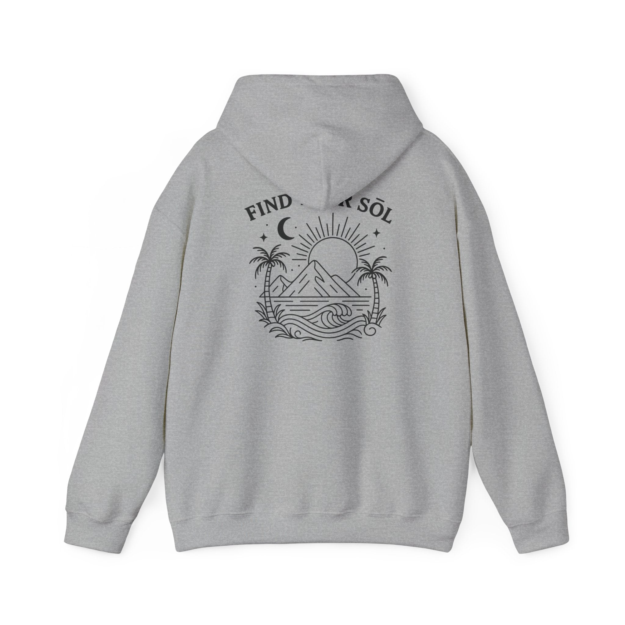 Sōl™ Clothing - Sunshine Graphic Hoodie | Unisex Hooded Sweatshirt | Feel Good Apparel | Cozy Gift for Her/Him | Sun Lover's Top | Casual Wear