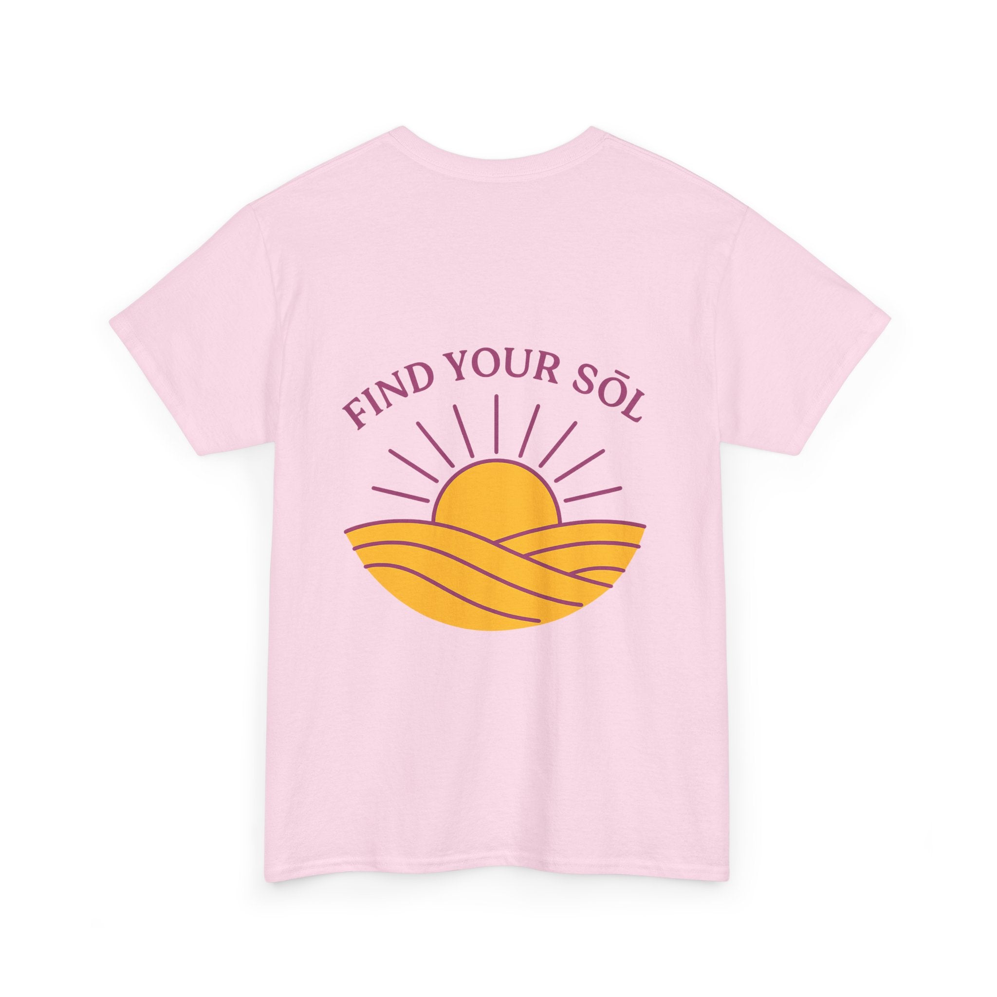 Sōl™ Clothing - Find Your SŌL Unisex Heavy Cotton Tee - Relaxed Fit, Comfortable Outfit, Gift for Friends, Summer Fashion, Inspirational Wear
