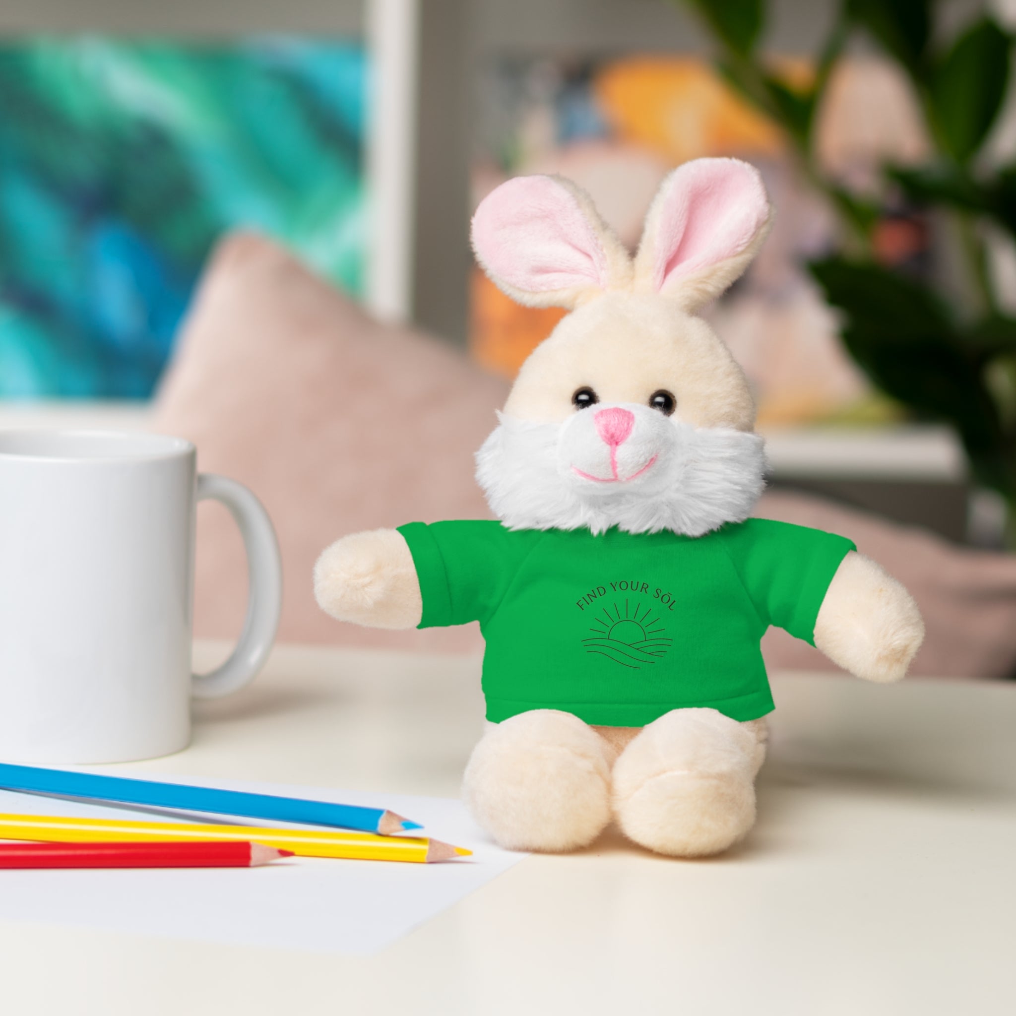 Sōl™ Clothing - Stuffed Animal T-Shirt Buddy, Cute Plush Toy, Personalized Gift, Kids' Birthday Present, Beary Sweet Comfort