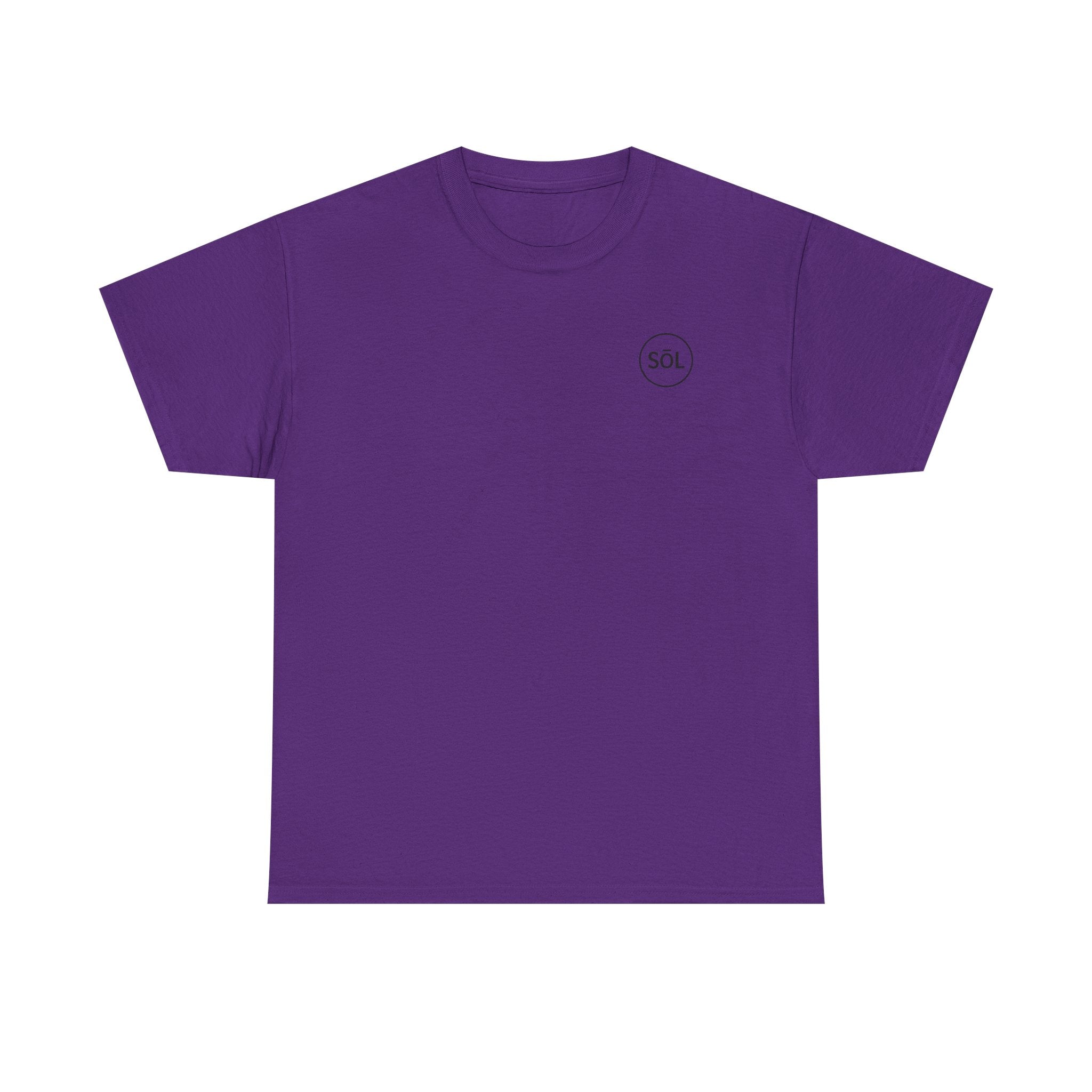 Sōl™ Clothing Unisex Heavy Cotton Minimal Tee - Casual Comfort Wear, Everyday Tee, Gift for Him/Her, Summer Basic, Stylish Layering Piece