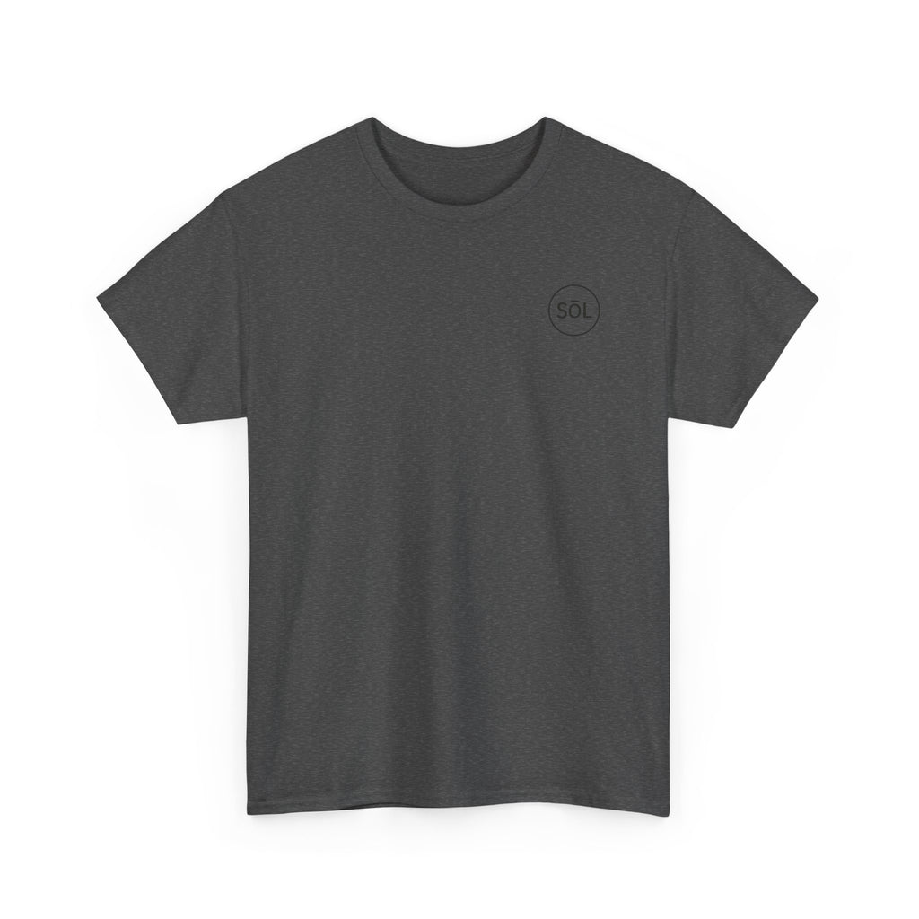 Sōl™ Clothing Unisex Heavy Cotton Minimal Tee - Casual Comfort Wear, Everyday Tee, Gift for Him/Her, Summer Basic, Stylish Layering Piece