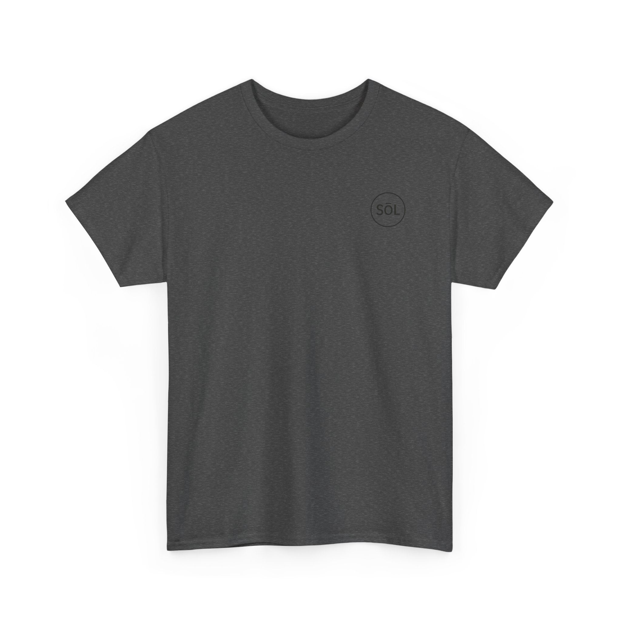 Sōl™ Clothing Unisex Heavy Cotton Minimal Tee - Casual Comfort Wear, Everyday Tee, Gift for Him/Her, Summer Basic, Stylish Layering Piece