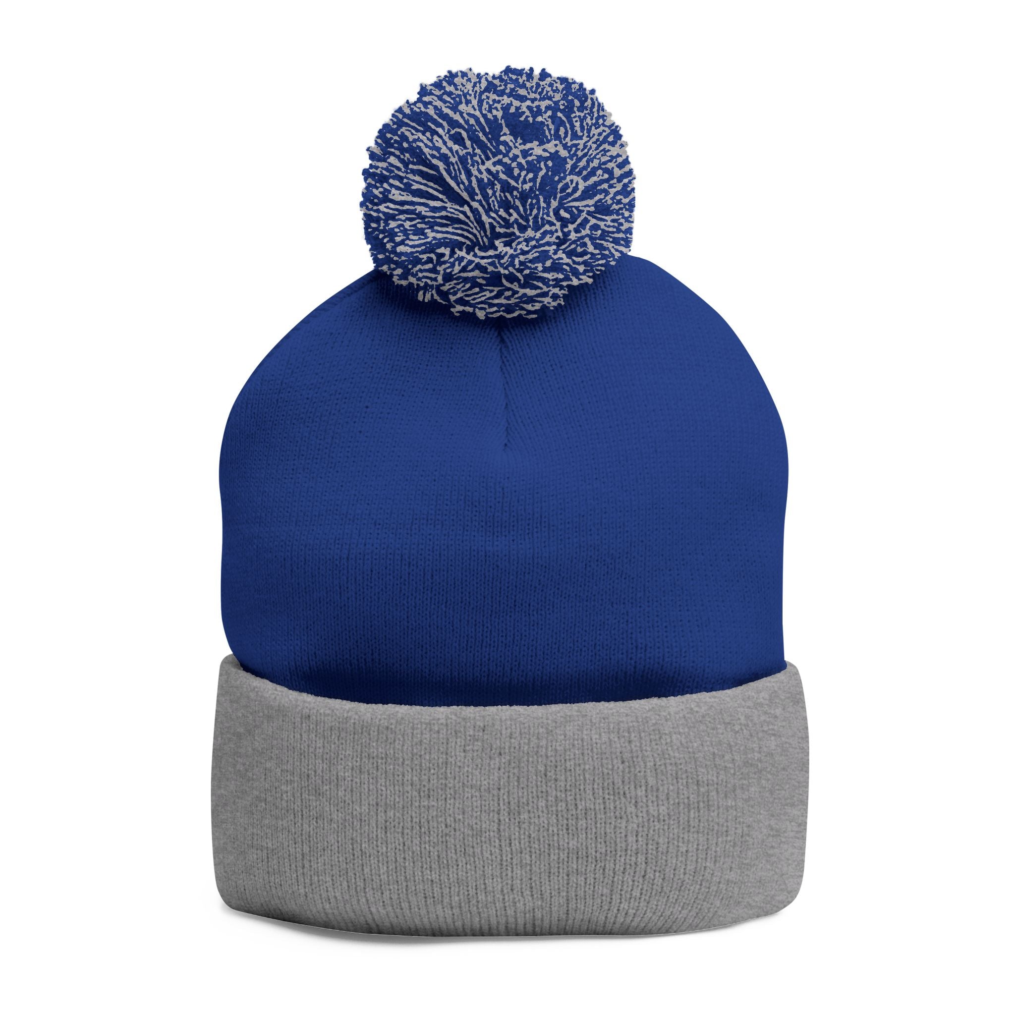 Sōl™ Clothing - Cozy Pom-Pom Knit Cap - Perfect for Winter Fashion, Ski Trips, Gift for Her, Embroidered Beanie, Casual Accessories
