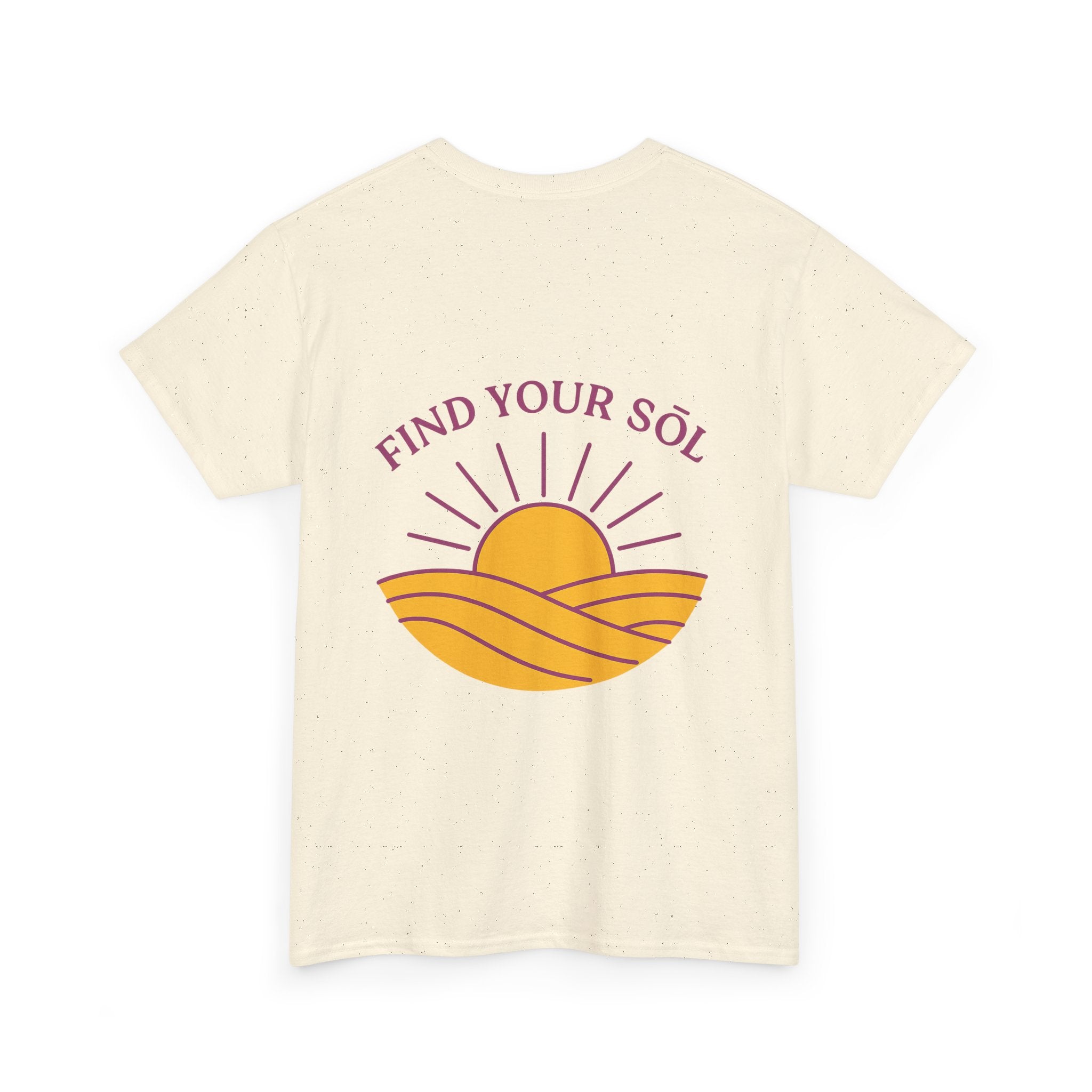 Sōl™ Clothing - Find Your SŌL Unisex Heavy Cotton Tee - Relaxed Fit, Comfortable Outfit, Gift for Friends, Summer Fashion, Inspirational Wear