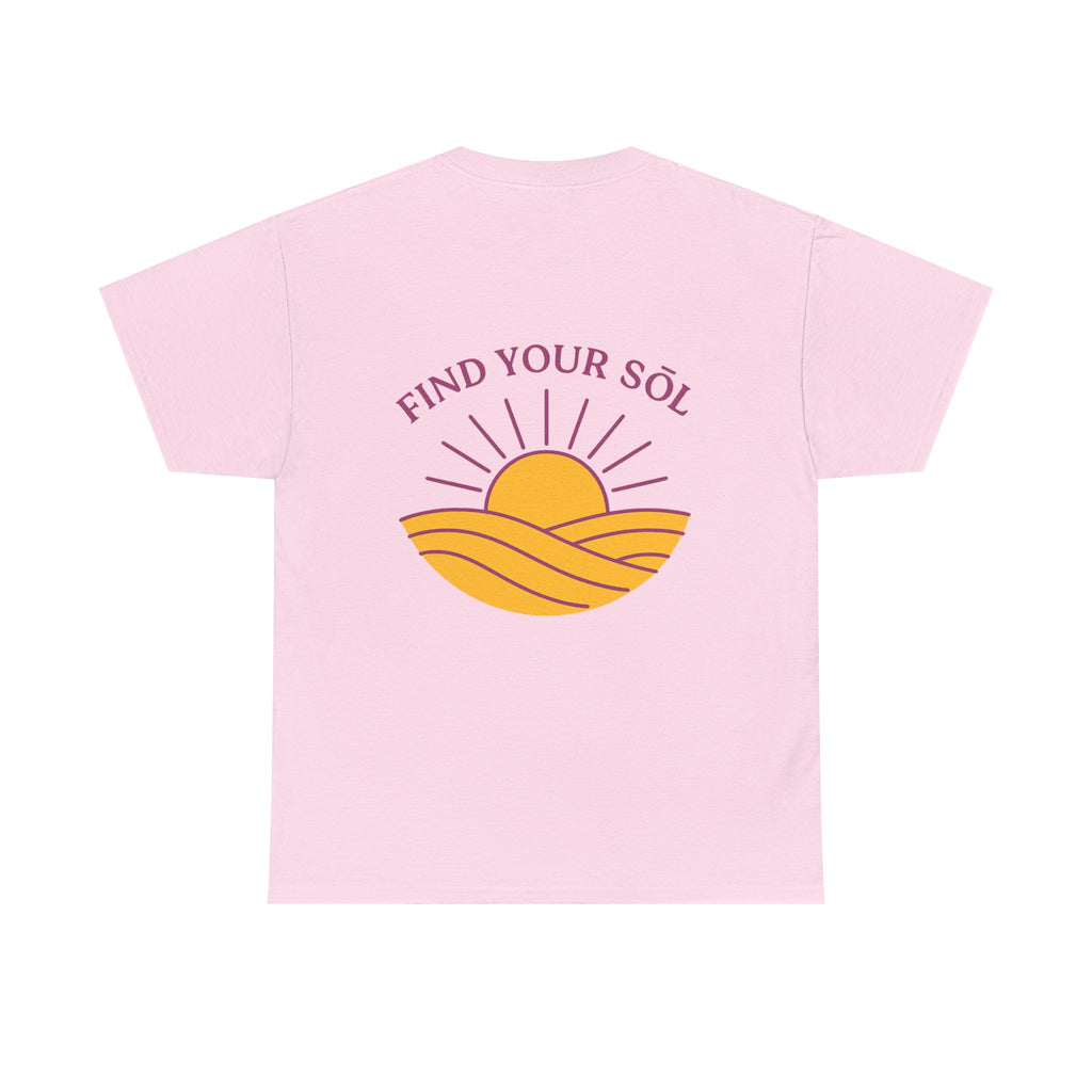 Sōl™ Clothing - Find Your SŌL Unisex Heavy Cotton Tee - Relaxed Fit, Comfortable Outfit, Gift for Friends, Summer Fashion, Inspirational Wear